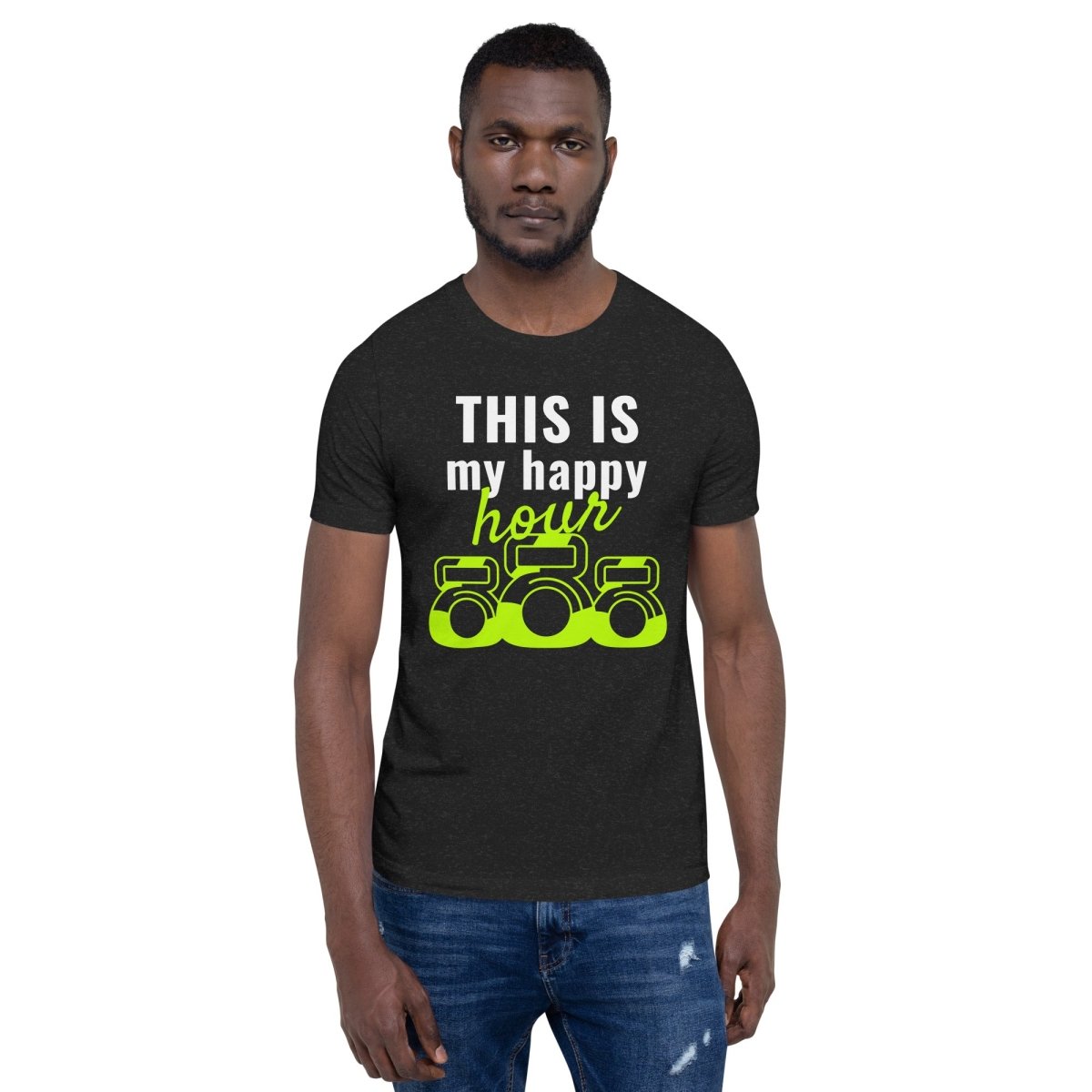 This Is My Happy Hour Workout Unisex T-Shirt - Comfortable Gym & Casual Wear for Men and Women