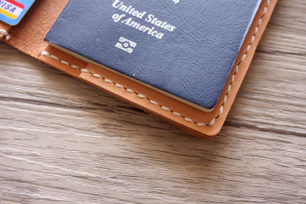 Premium Custom Leather Passport Holder Wallet - Personalized Travel Accessory for Men & Women | Perfect for Airports, Business Trips & Vacations