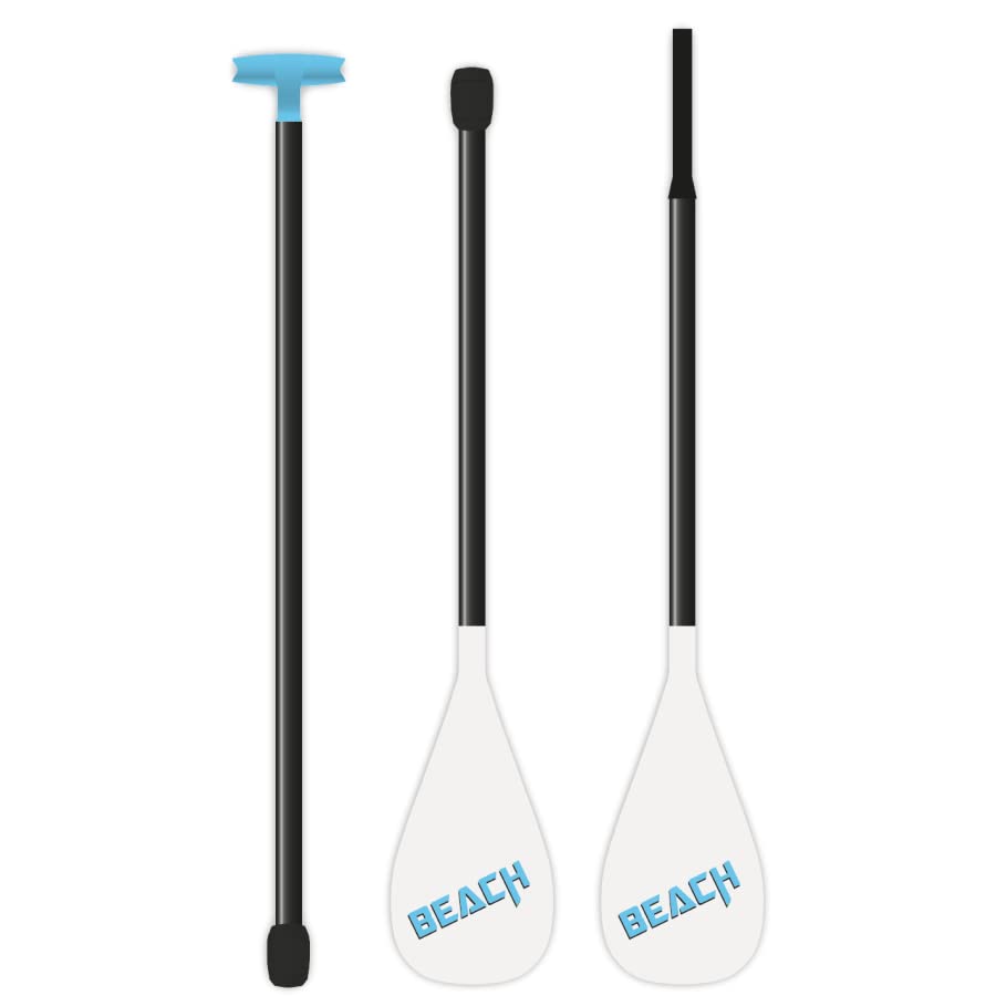 TAHE SUP-Yak Beach 2-in-1 Hybrid Inflatable Stand Up Paddle Board & Kayak with Aluminum Paddle - 3-Piece Adjustable Lightweight Design for Lakes, Rivers & Ocean - Perfect for Yoga, Fishing & Family Water Adventures
