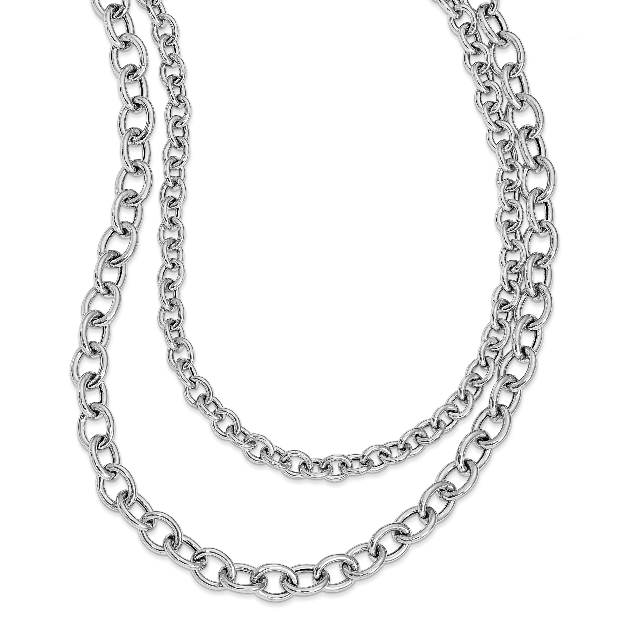 Elegant Silver Polished Layered Necklace for Women - Perfect for Everyday Wear, Date Nights & Special Occasions