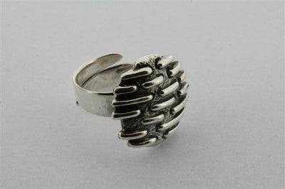 Oxidized Dash Disc Ring - Boho Silver Jewelry for Women - Perfect for Layering & Everyday Wear