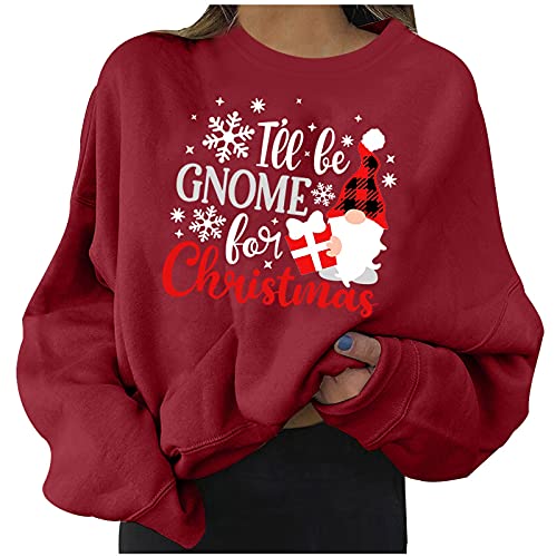 Xiloccer 2021 Ugly Christmas Sweater for Women - Festive Holiday Long Sleeve T-Shirt & Top - Funny Xmas Sweatshirt for Parties, Gifts & Family Gatherings