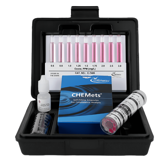 Ozone Test Kit (0-0.6ppm & 0.6-3.0ppm) | Accurate Water & Air Quality Testing for Pools, Spas, and Industrial Use