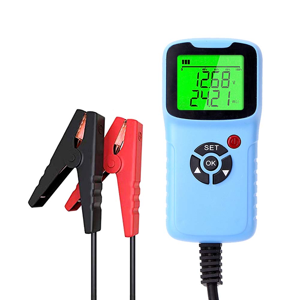 2-Pack 12V 2000CCA Car Battery Charger & Tester with Automatic Diagnosis - Voltage Test & Circuit Analyzer for Auto Maintenance & Emergency Roadside Use