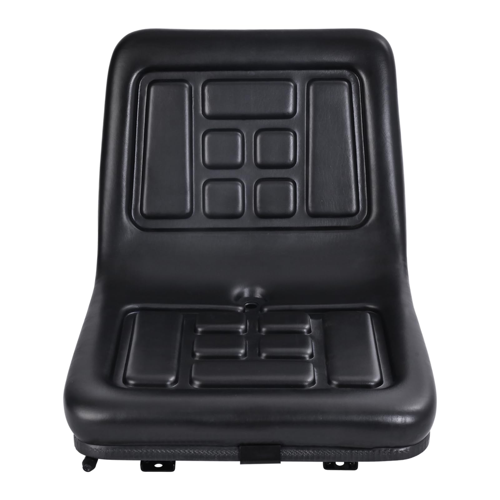 Heavy Duty Universal Tractor Seat Replacement - PVC Forklift & Lawn Mower Seat with Slide Mechanism - Perfect for Tractors, Forklifts, Excavators & Agricultural Equipment