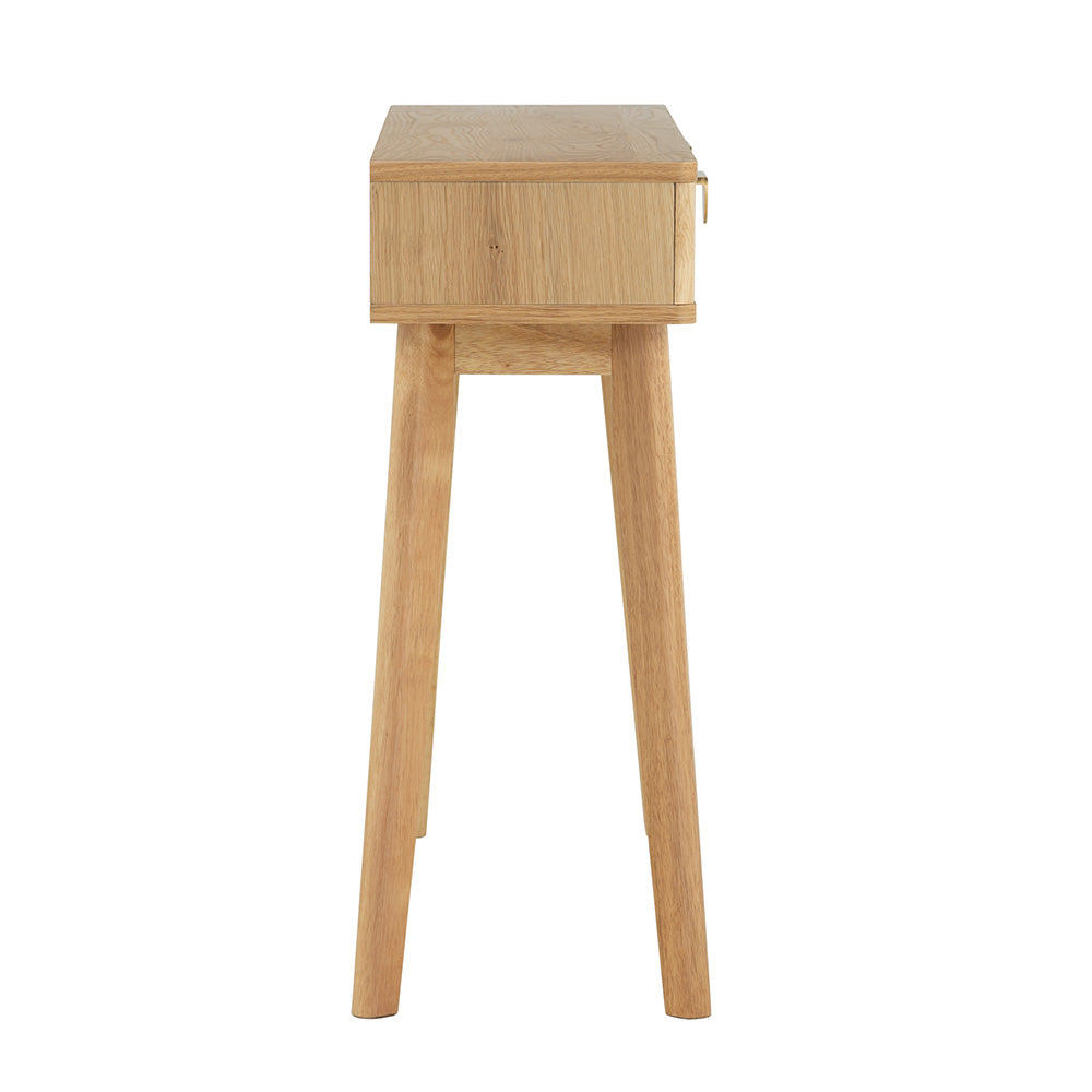 LOFTUS 47-Inch Oak Console Table - Entryway, Living Room, or Hallway Furniture for Home Decor