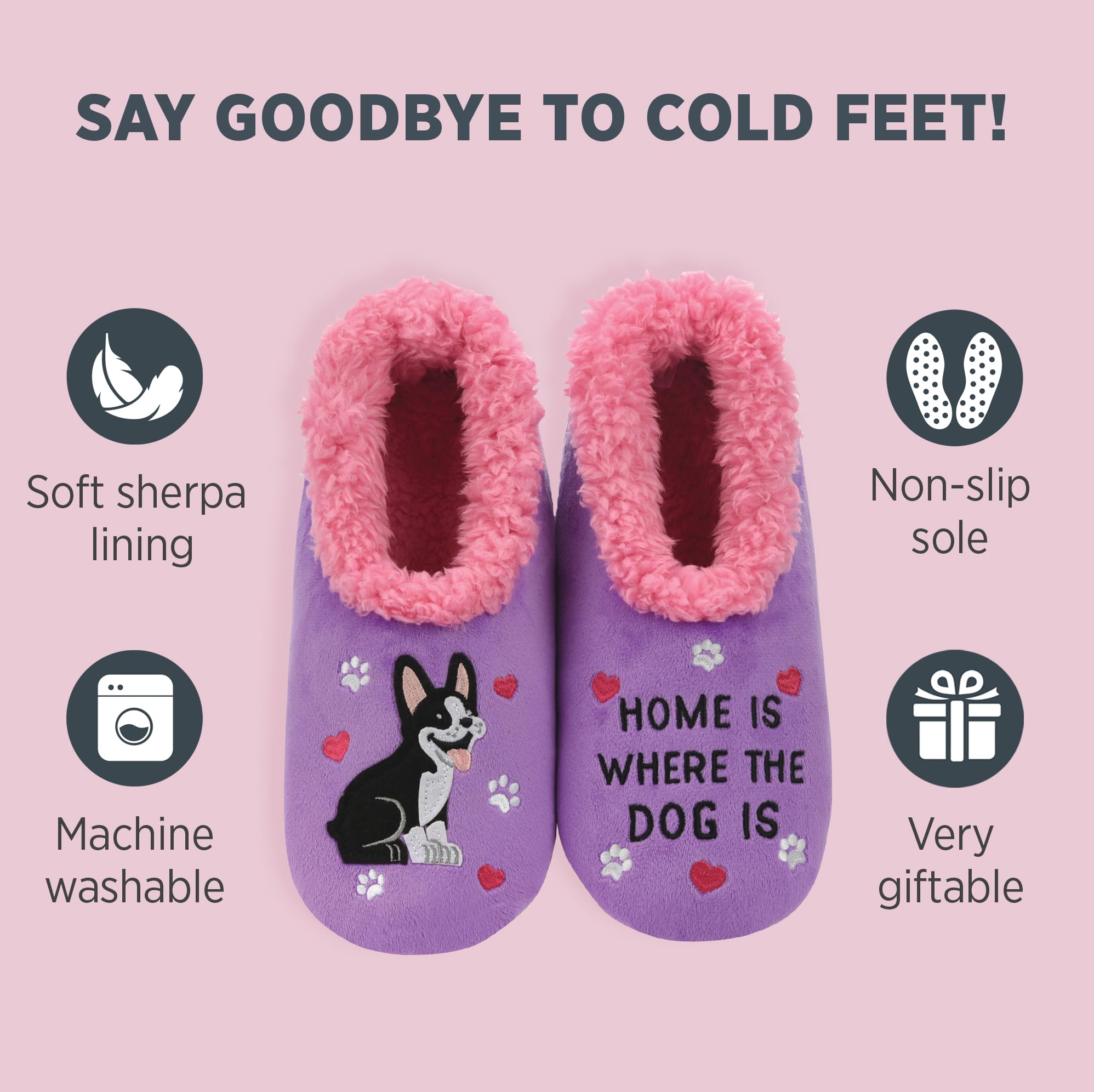 Funny Non-Slip Fuzzy Slipper Socks for Women - Cozy Pairable House Slippers | Perfect for Indoor Relaxation, Lounging & Gift Giving