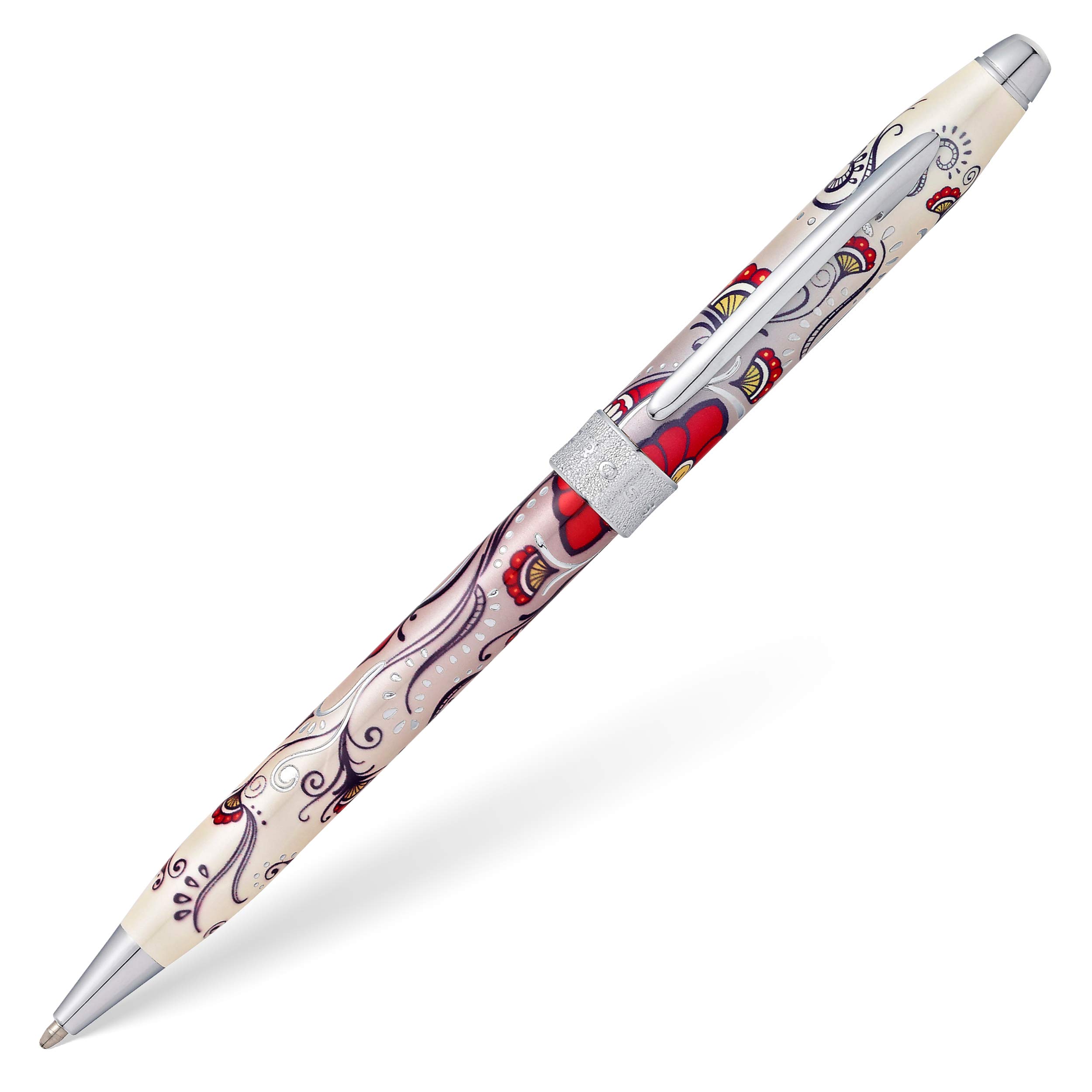 Premium Refillable Ballpoint Pen - Medium Point, Elegant Red Hummingbird Vine Design with Gift Box | Perfect for Office, School, Journaling & Thoughtful Gifts
