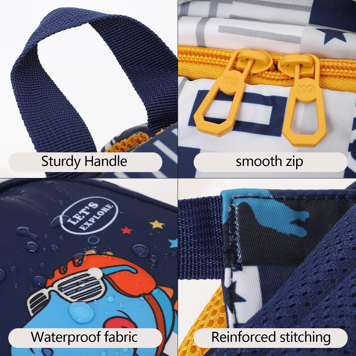 Stylish Cartoon School Backpack for Kids - Lightweight Zippered Bookbag with Padded Adjustable Shoulder Straps for Boys & Girls | Perfect for Elementary Students, Travel & Daily Use