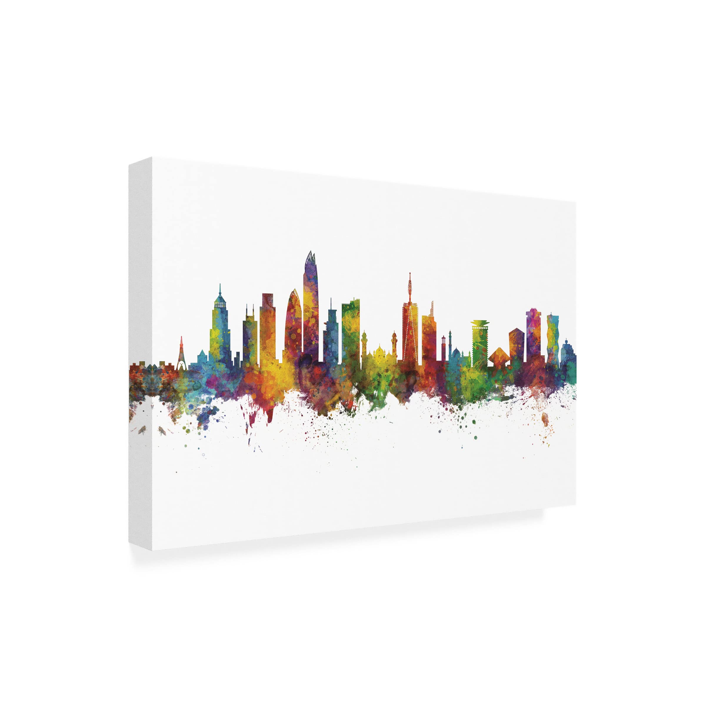 Michael Tompsett Nairobi Kenya Skyline Canvas Art Print - Modern African Cityscape Wall Decor for Living Room, Bedroom & Office