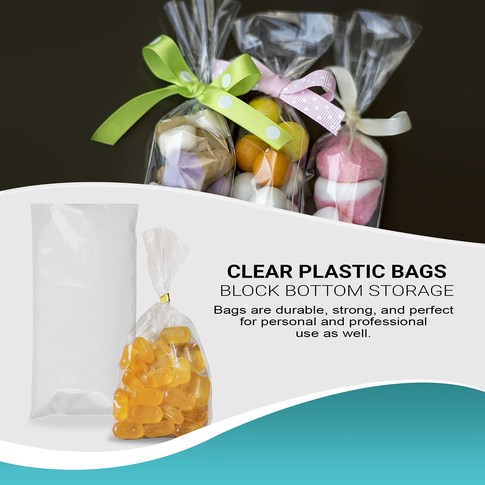 1000 Pack 6x12 Inches Clear Plastic Bags for Packaging - 4 Mil Durable Polyethylene Flat Bakery Bags with Open Top - Perfect for Popcorn, Homemade Bread, Cookies & Pastry Storage - Ideal for Bakeries, Cafes & Home Use