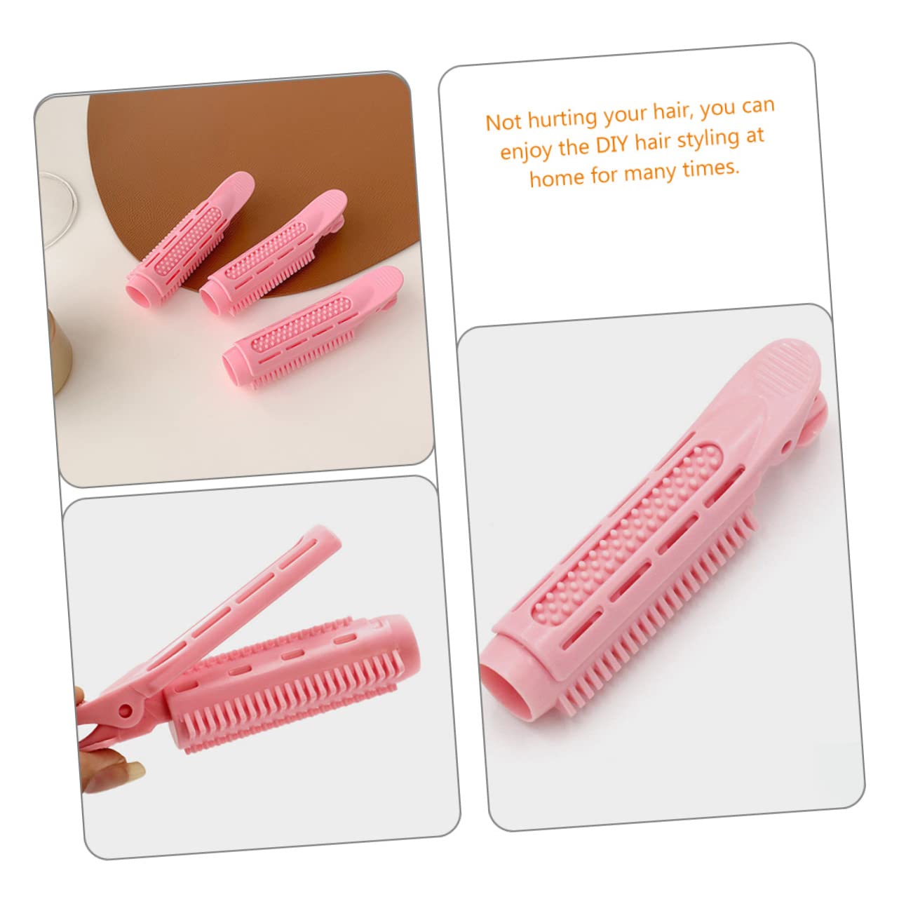 OSALADI 10pcs Volume Hair Rollers for Curly Hair - Non-Damaging Walker Clips & Bangs Rollers for Natural Curls - Perfect for Salon Styling, Home Use & Special Occasions