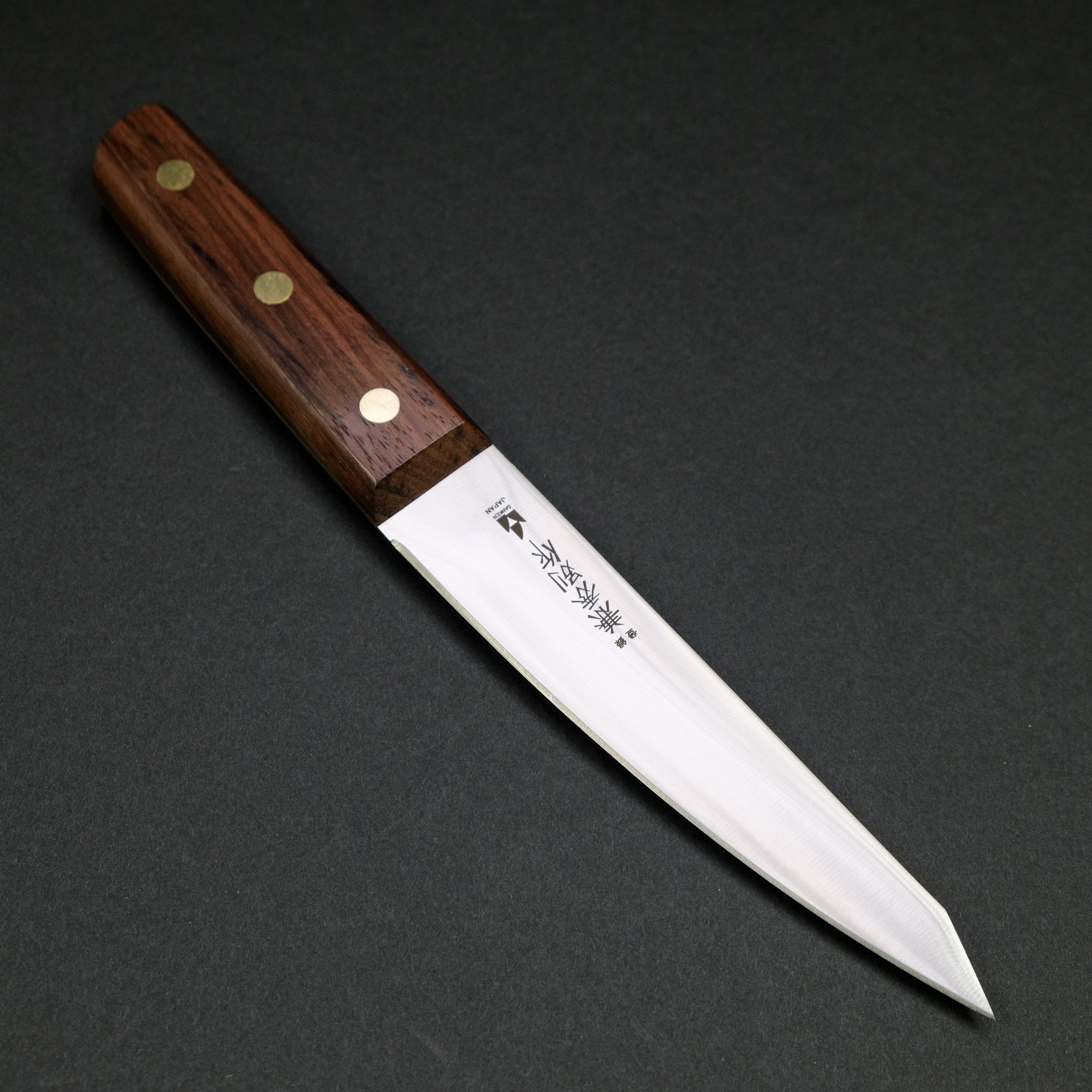 Premium Kanehide Bessaku Honesuki Maru 150mm Japanese Boning Knife with Rosewood Handle - Perfect for Poultry, Meat, and Sushi Preparation