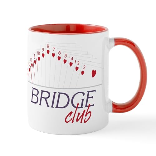 White/Red Inside - Bridge Club Mug