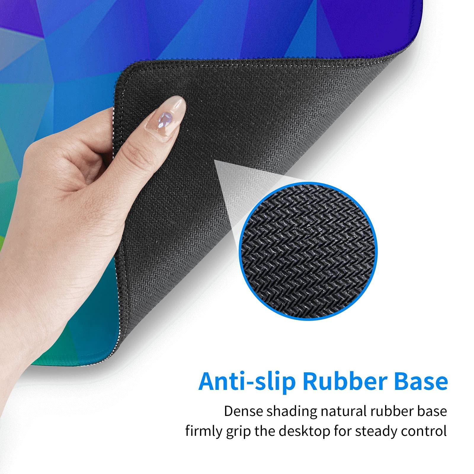 XXL Rainbow Gaming Mouse Pad - Extra Large 31.5×11.8 Inch Non-Slip Desk Mat for Keyboard & Mouse - Cool Extended Mousepad for PC, Office & Home Gaming Setup - Perfect for Esports, Work & Study