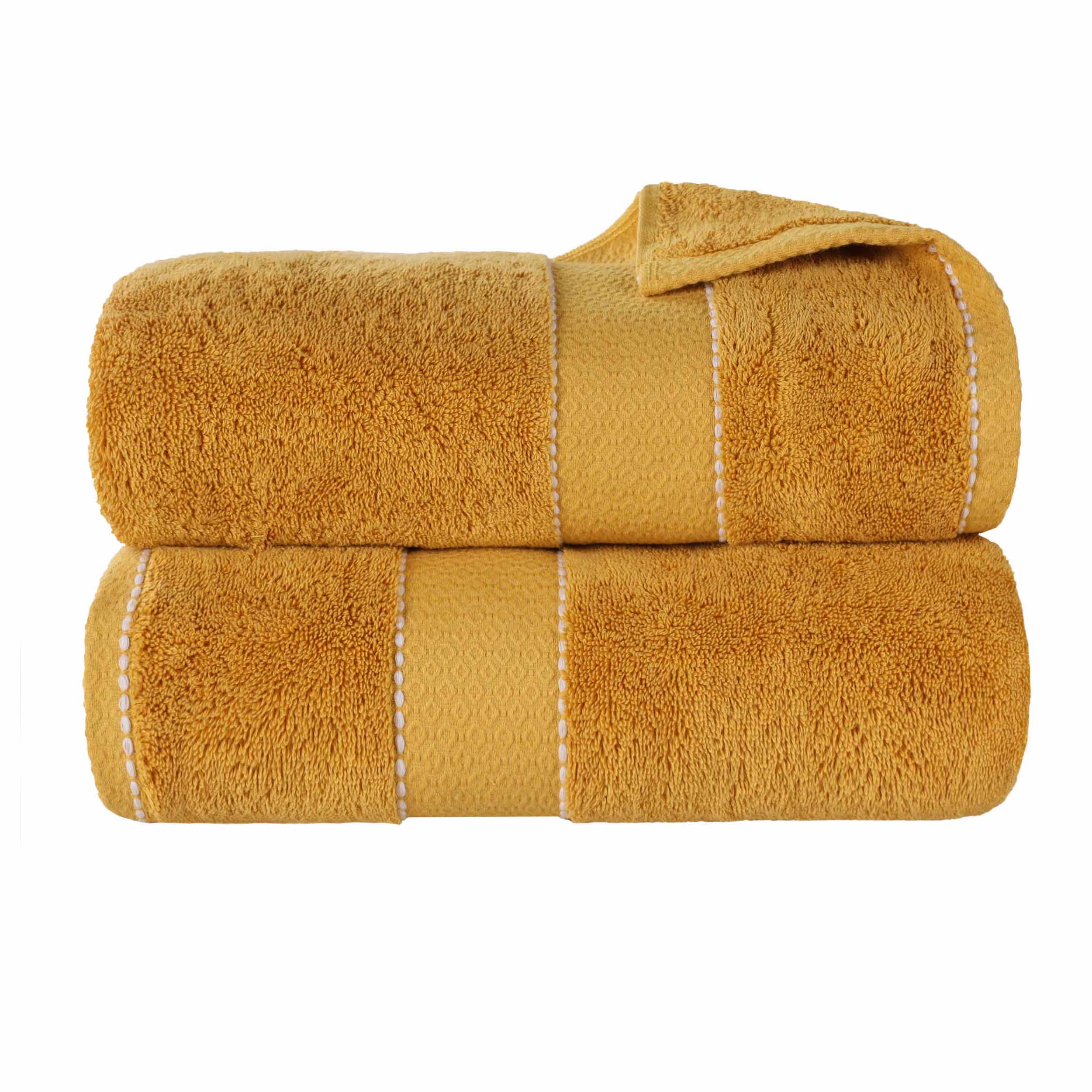 Premium Egyptian Giza Cotton Bath Towel Set of 2 - Ultra Absorbent & Soft Luxury Bath Sheets for Spa, Hotel & Home Use - Made in Egypt with Long-Staple Cotton