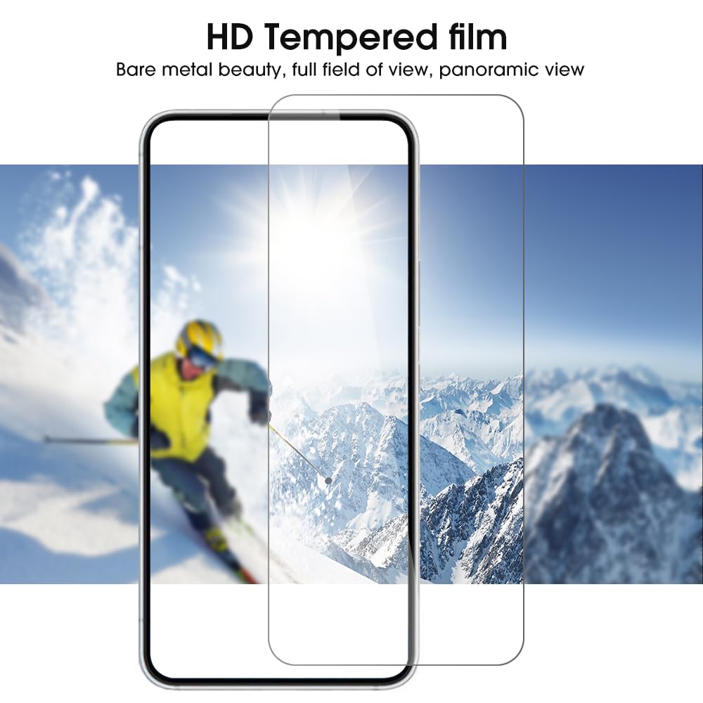 QLTYPRI [3 Pack] Tempered Glass Screen Protector for Samsung Galaxy S24 5G (6.2 Inch) - Anti-Scratch, Bubble-Free, 9H Hardness, HD Clear, Touch Sensitive - Perfect for Work, Travel & Daily Protection