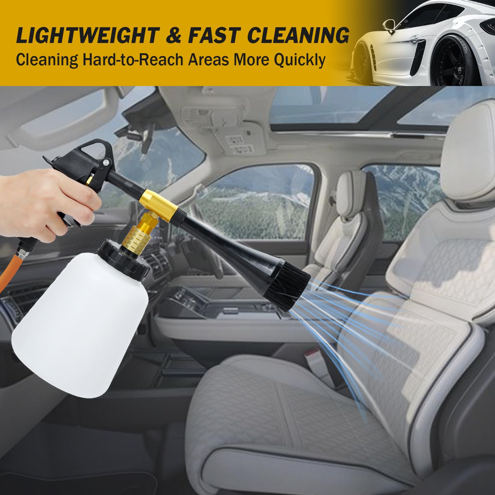 Car Cleaning Gun - High Pressure Air Blow Gun for Auto Detailing | Quickly Removes Dirt & Dust | Compatible with Air Compressor | Perfect for Vehicle Washing, Workshop Cleaning & Home Use