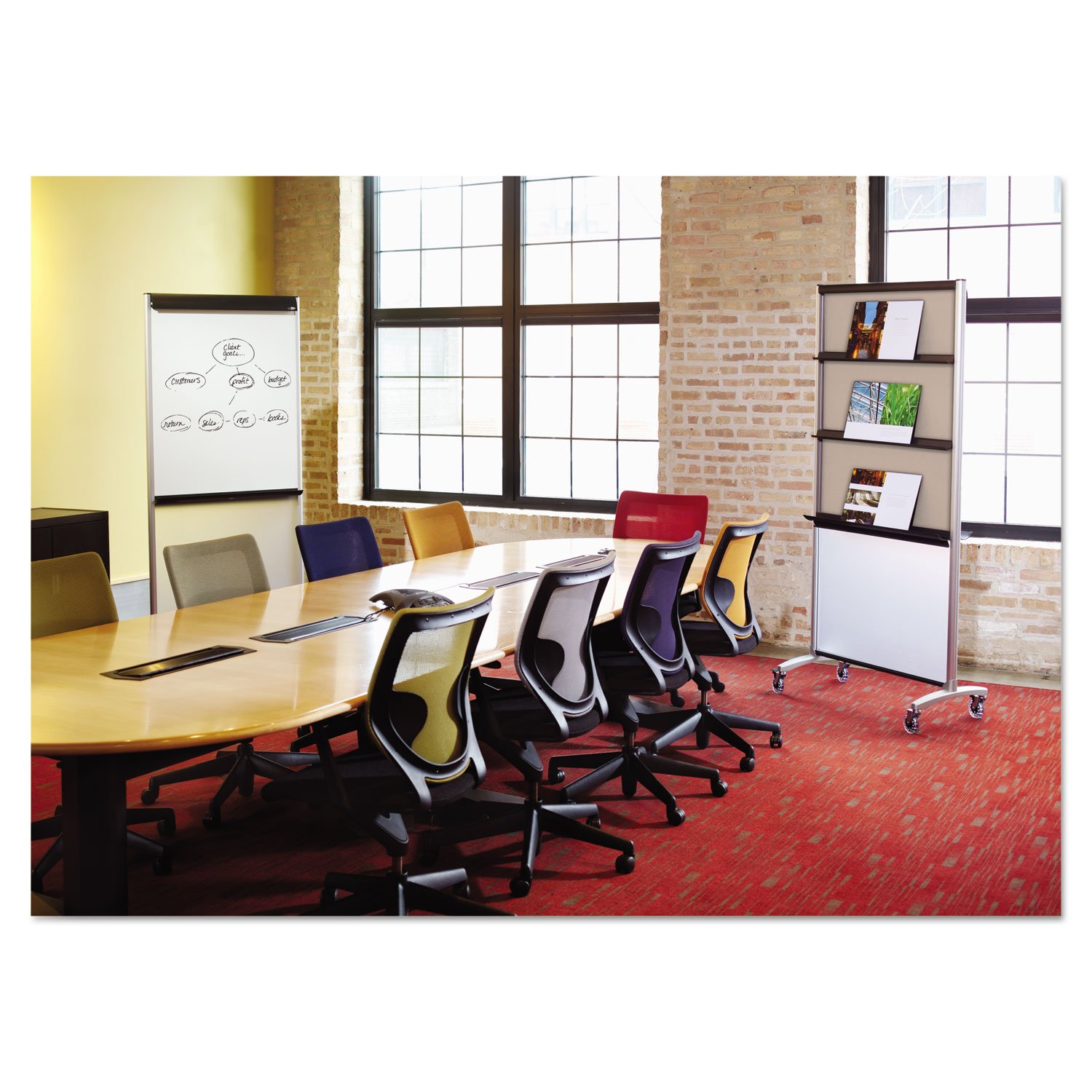 QRT500TE - Quartet® 3-in-1 Total Erase® Easel, Whiteboard & Display Board with Room Divider Function | 33