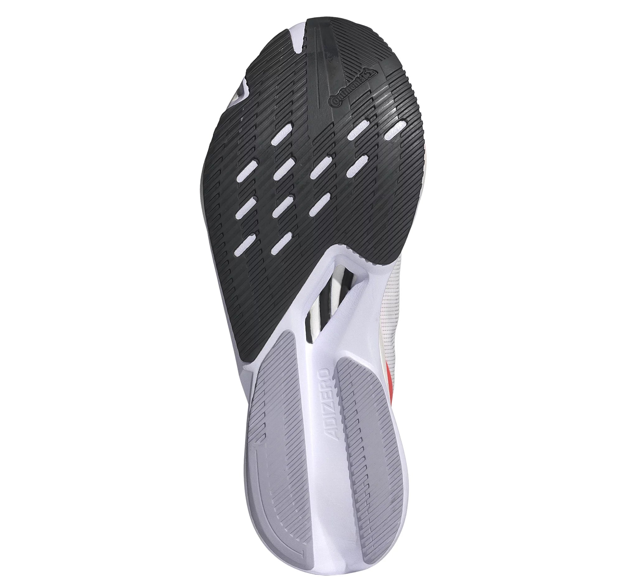 Men's Adidas Adizero Boston 12 Running Shoes - Cloud White/Aurora Met/Solar Red - Lightweight Performance Sneakers for Marathon Training & Road Running