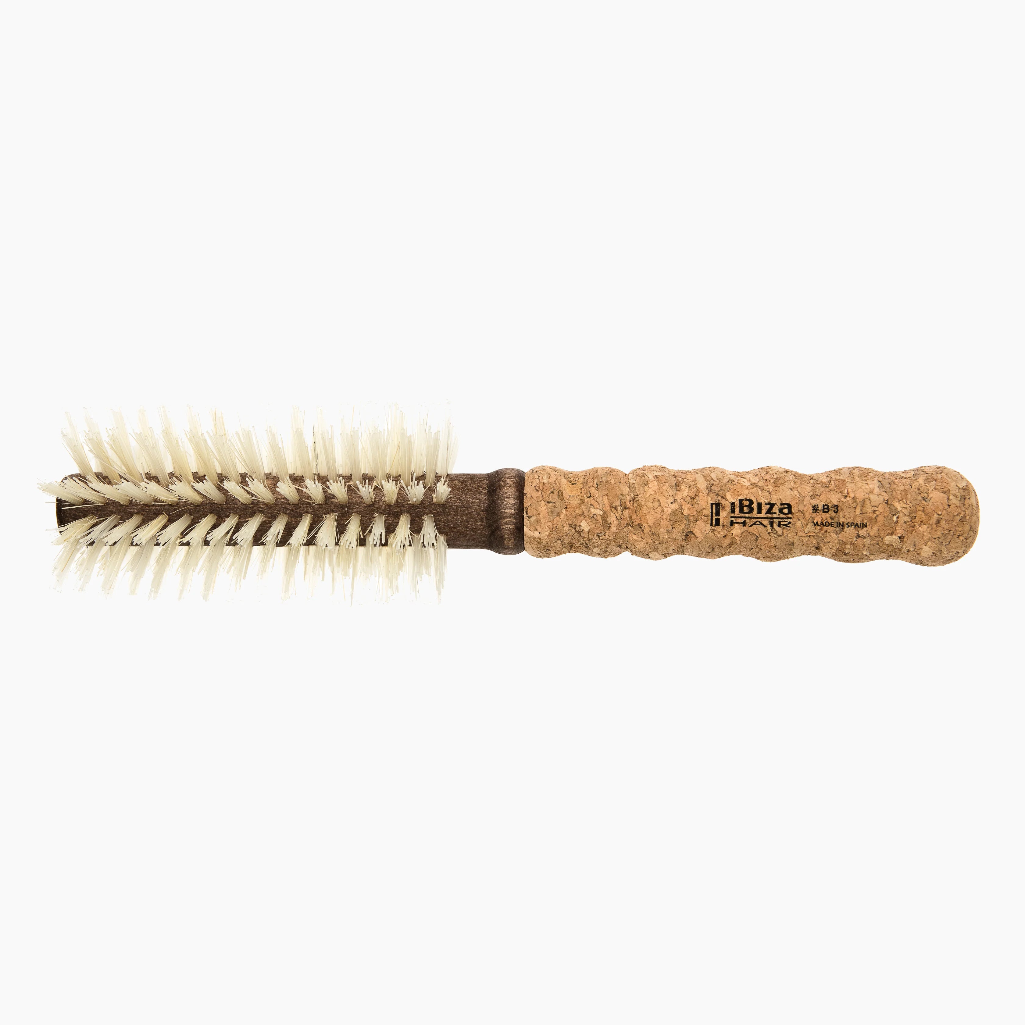 Boar Bristle Hair Brush - B3 Medium 55mm for Smooth & Shiny Hair - Perfect for Detangling, Styling & Scalp Massage at Home or Salon