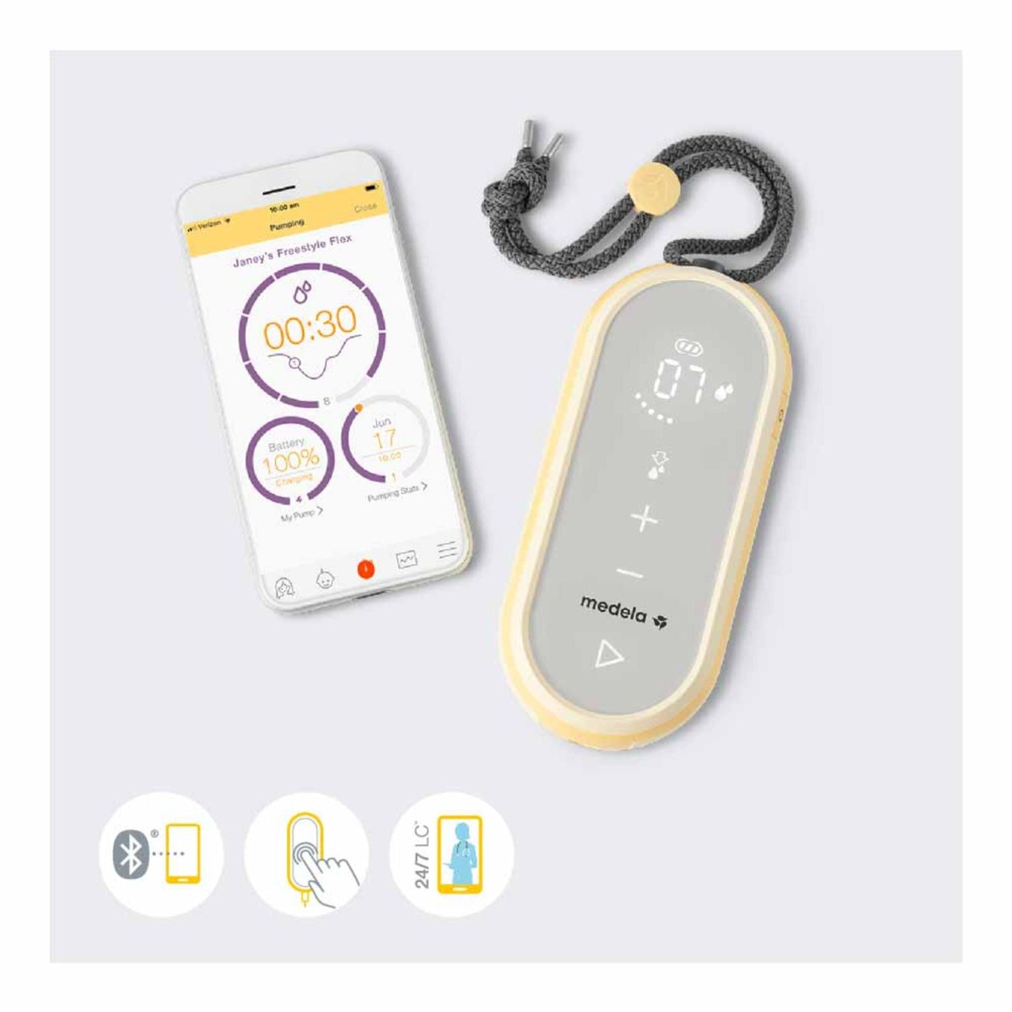 Medela Freestyle Flex Double Electric Breast Pump - Hands-Free Portable Breast Pump for Nursing Moms - Ideal for Travel, Work & On-the-Go Pumping