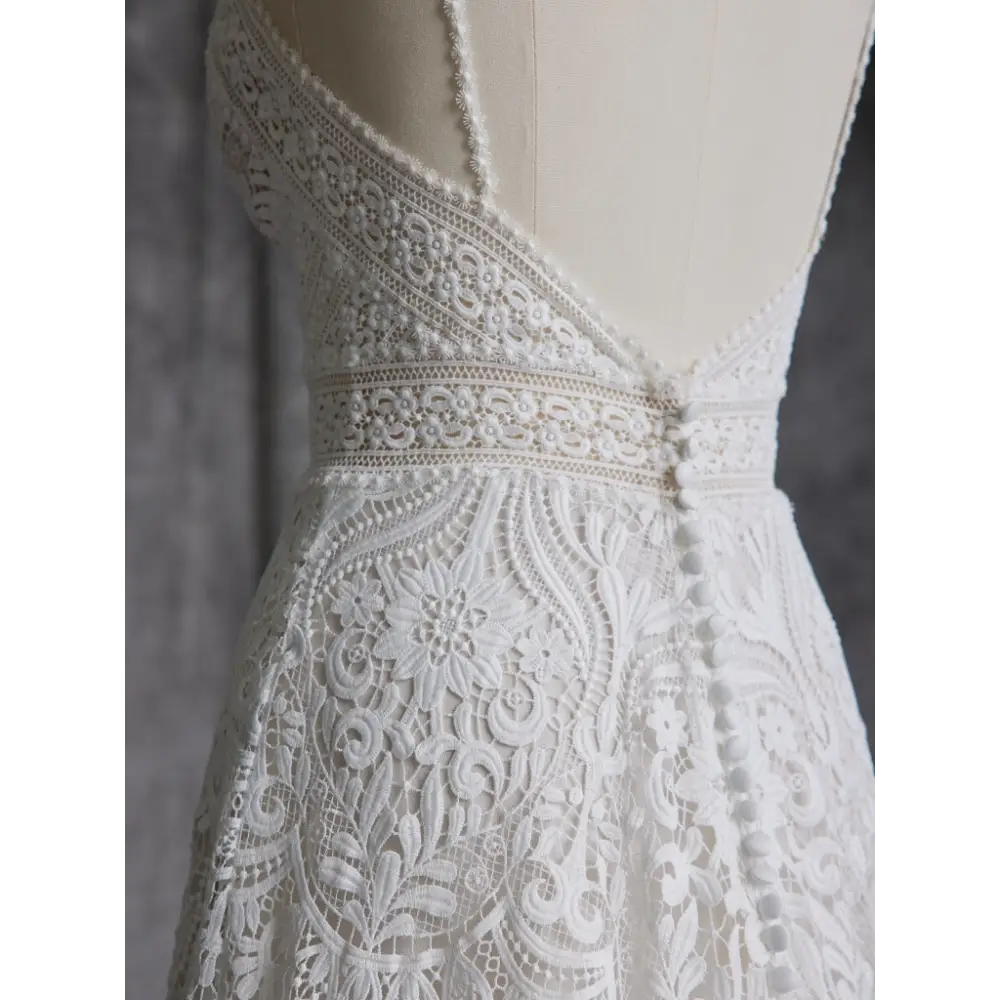 Maggie Sottero Hillary Wedding Dress – Elegant Lace Bridal Gown for Bride, Perfect for Church Ceremony & Outdoor Wedding Photos
