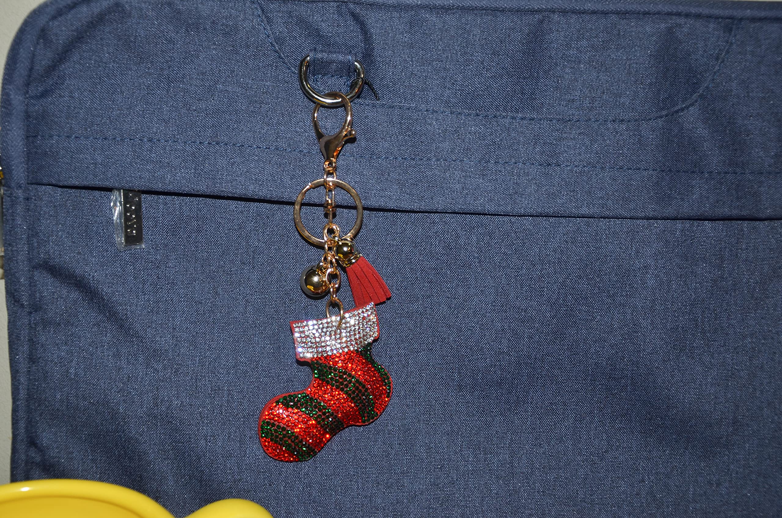 Sparkling Rhinestone Keychain for Women - Elegant Bling Keychain Charms for Car Keys & Handbags - Perfect Purse Accessories for Parties, Gifts & Everyday Glam
