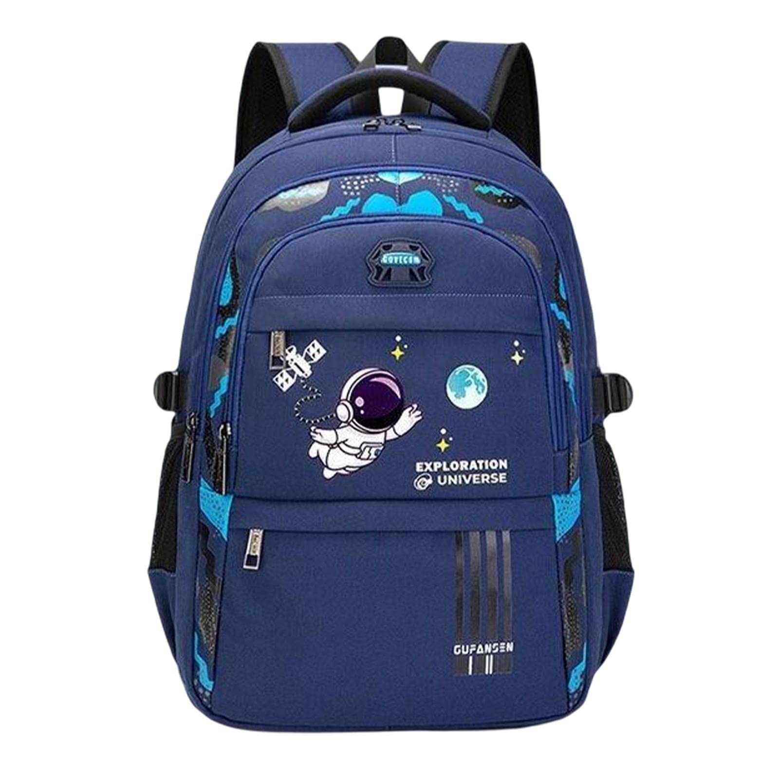 Enakshi Astronaut Kids Backpack - Adjustable Shoulder Straps for Hiking, Large Capacity Blue School Bag | Perfect for Boys & Girls Outdoor Adventures, School & Travel