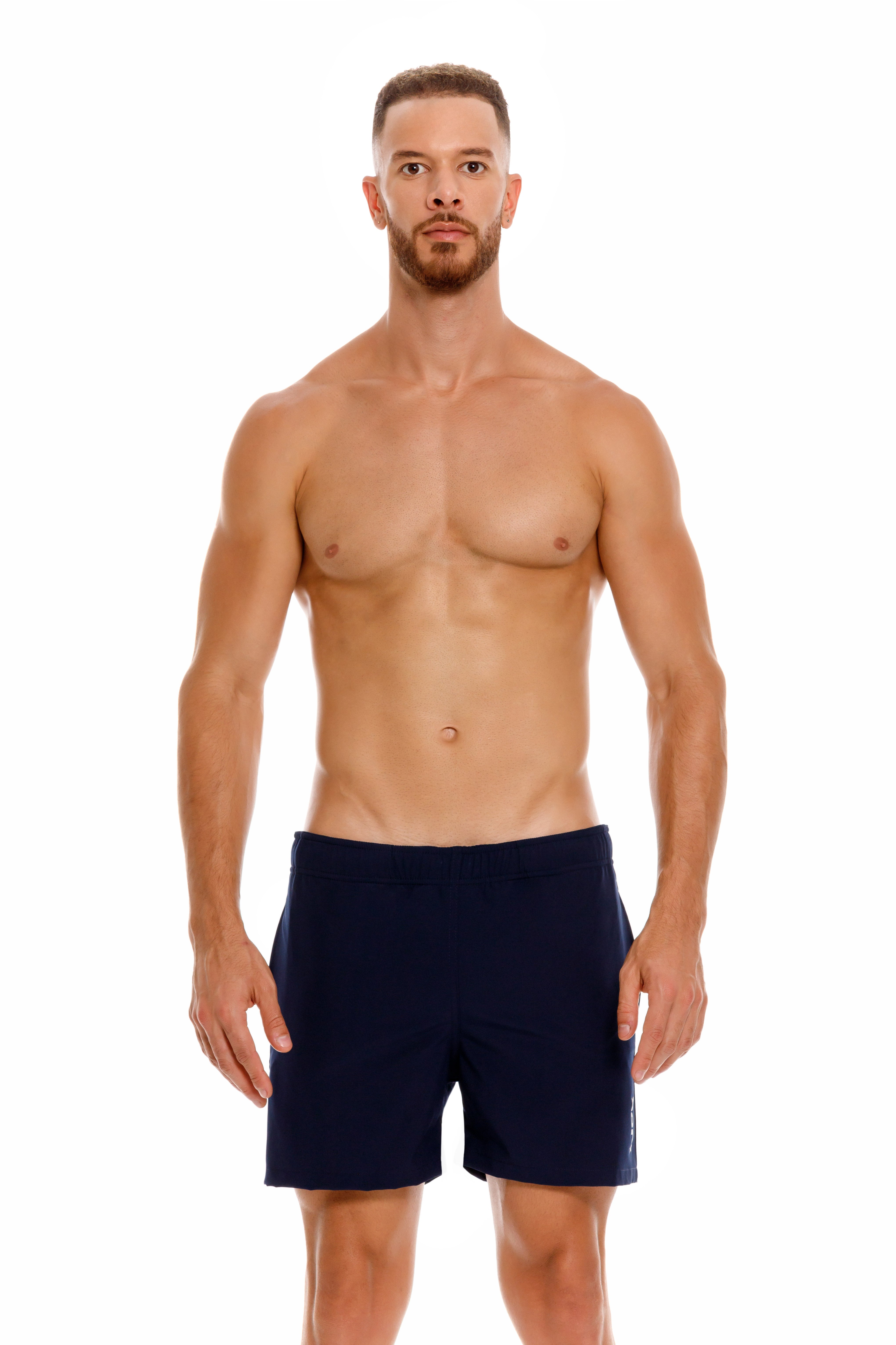 **JOR Brixton 4 Men's Swim Shorts - Quick-Dry, UPF 50+ Navy Blue - Perfect for Beach, Pool & Water Sports**
