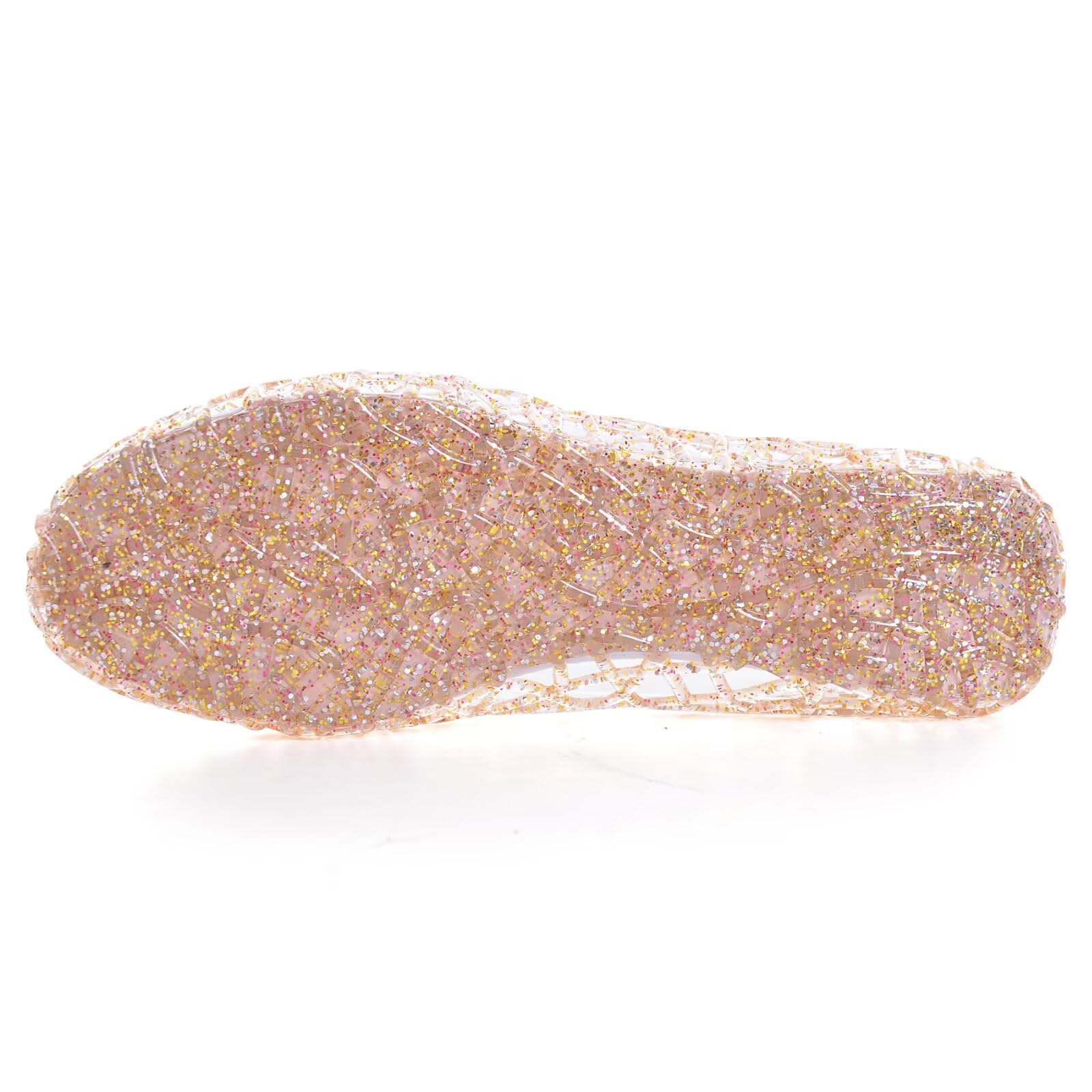 Stunning Women's Jelly Sandals Slip On Crystal Clear Beach Shoes - Soft Hollow Ballet Flats for Summer, Pool Party & Vacation Wear