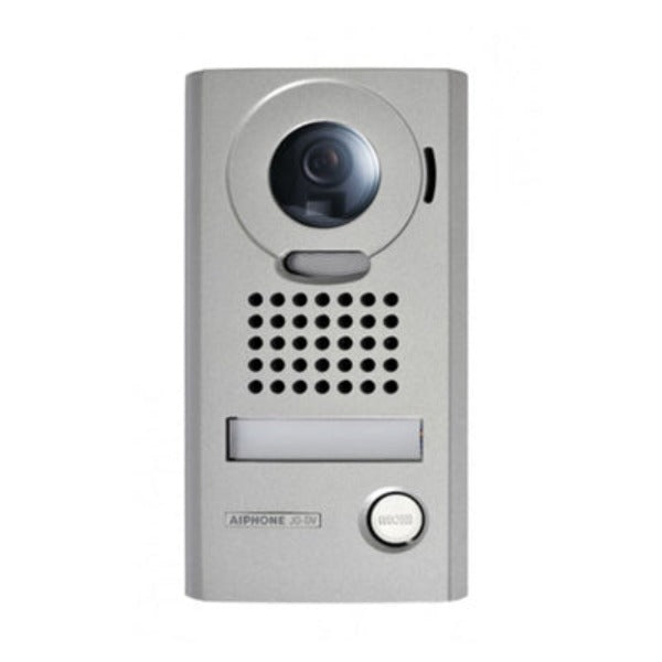Aiphone JO Series Smartphone Vandal-Proof Intercom Kit with 2 Monitors (JOS 1VW 2M) - Secure Entry System for Homes & Businesses