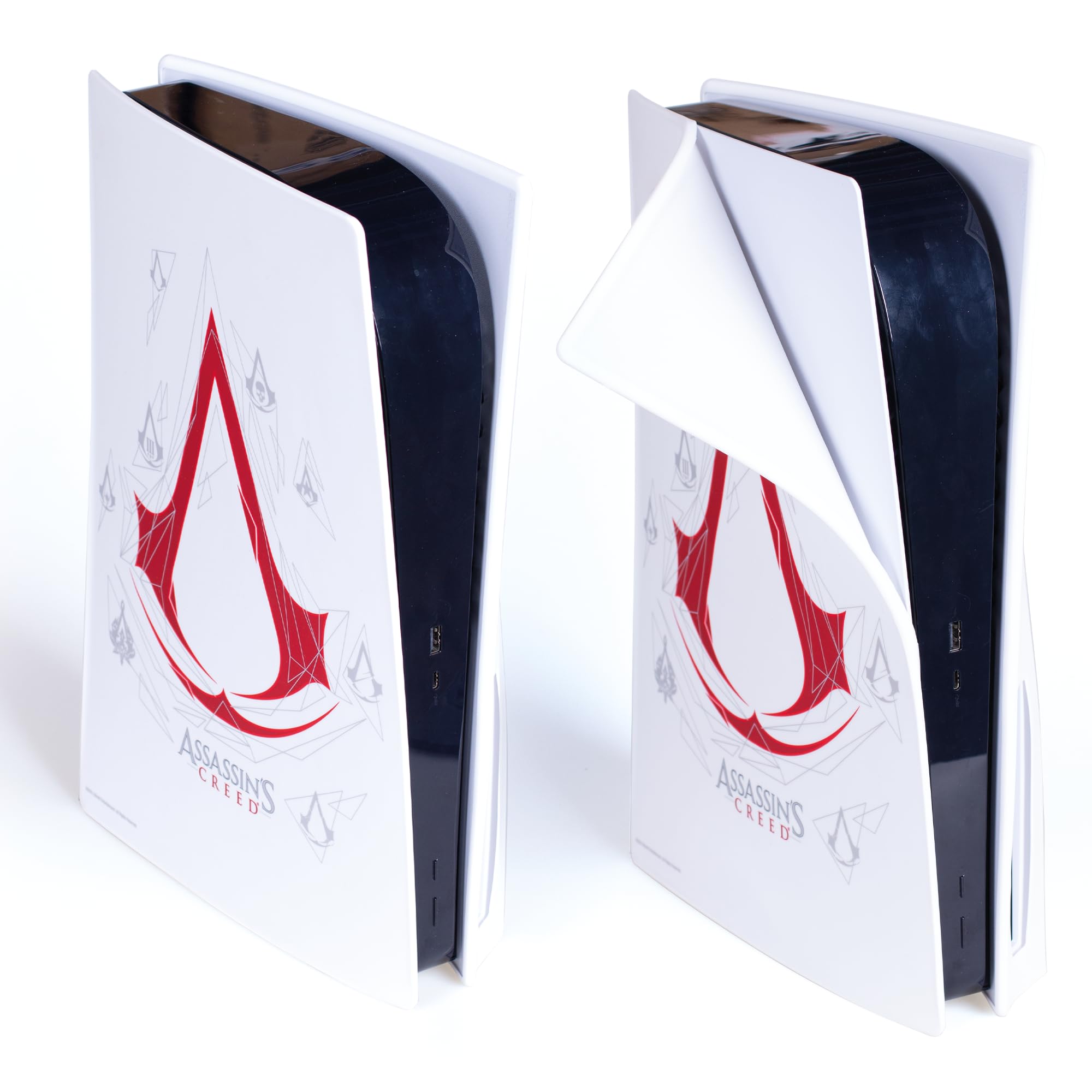 Assassin's Creed PS5 Game Case - White Flexible Silicone Cover for PlayStation 5 Disc - Perfect for Gaming Protection & Storage