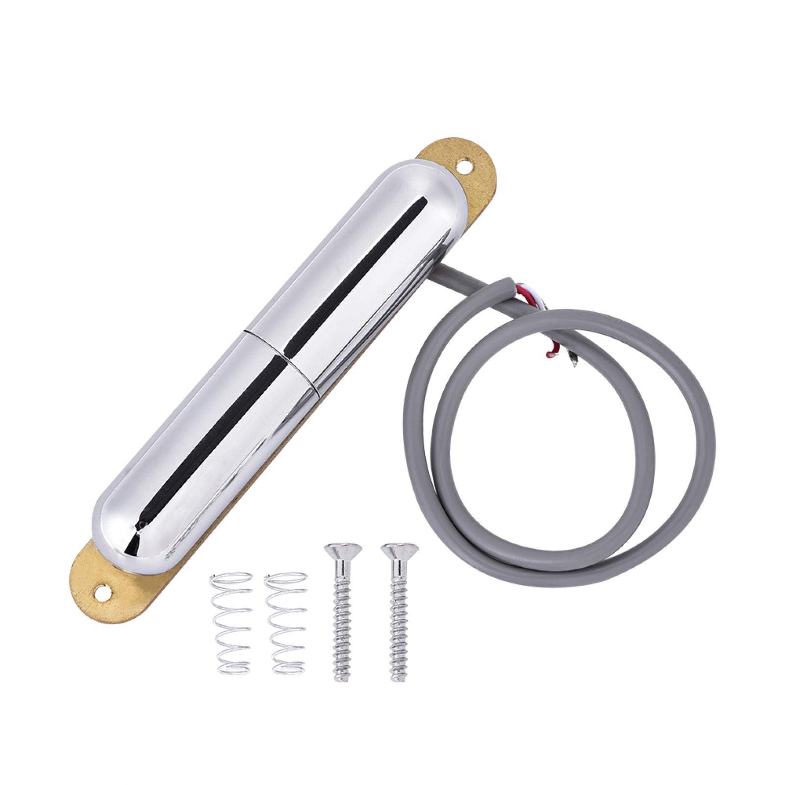 Keyren Guitar Pickup - Metal Solid Lipstick Tube Single Coil Pickup for Electric Guitar & Bass (Glossy Silver) | Perfect for Blues, Rock & Jazz Performances