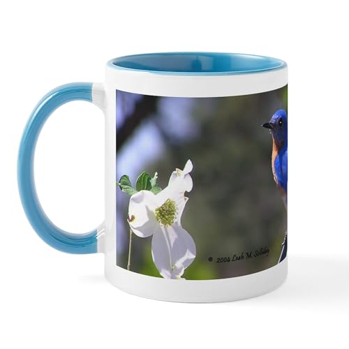 White/Blue Inside - Bluebird & Dogwood Mug