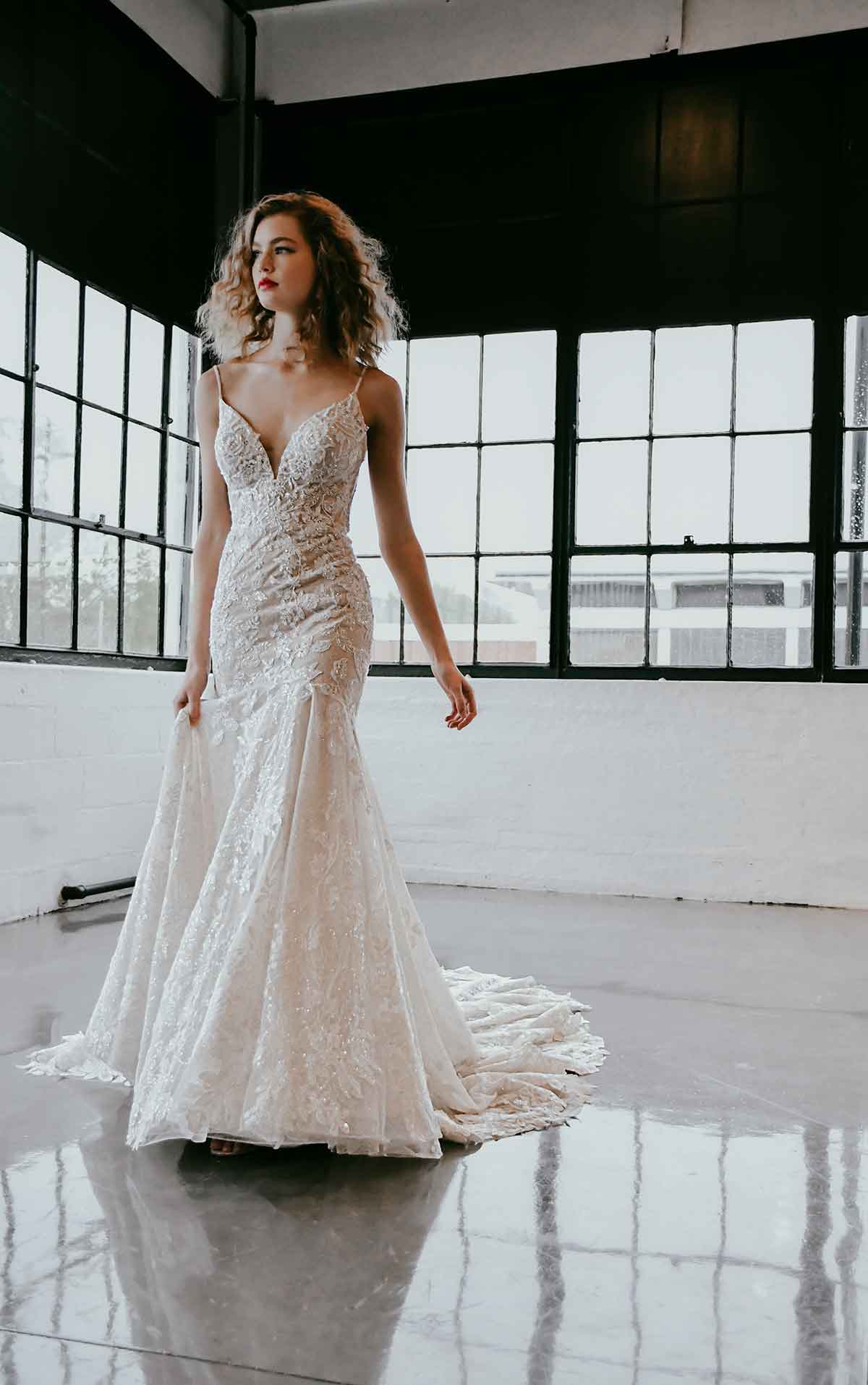 Martina Liana 1301 Wedding Dress - Elegant Lace Bridal Gown for Church Ceremony & Formal Reception