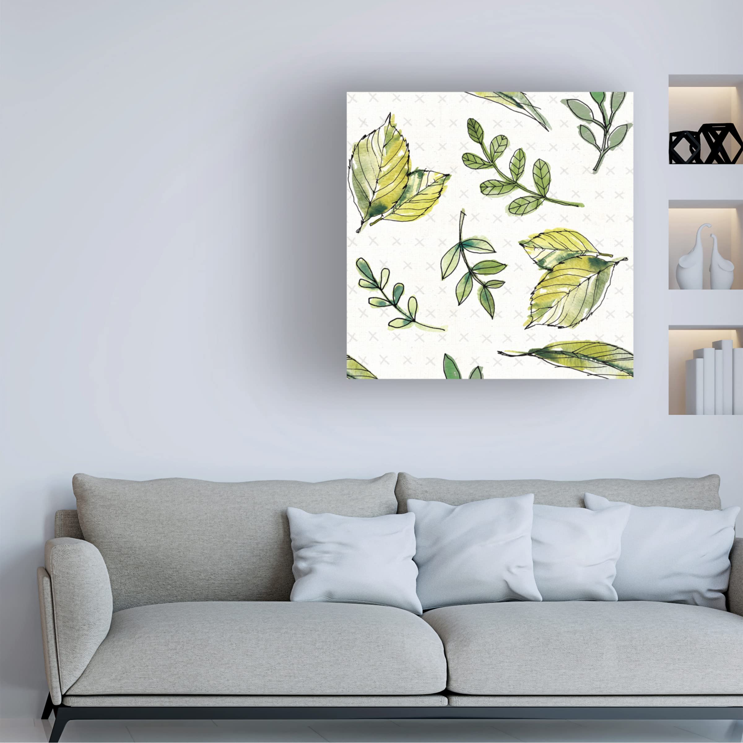 Anne Tavoletti 'Fruit Stand Pattern III' Canvas Wall Art Print - Modern Kitchen Decor, Dining Room Painting, Vibrant Fruit Still Life for Home & Office