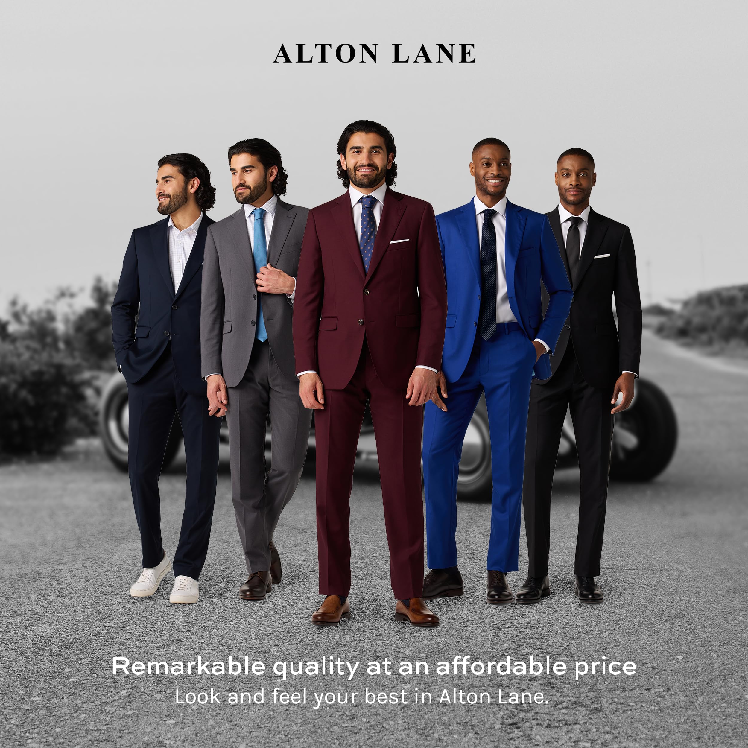 Alton Lane Mercantile Tailored Fit Men's Dress Pants - Premium Quality Formal Suit Trousers for Business & Wedding | Office Wear & Special Occasions
