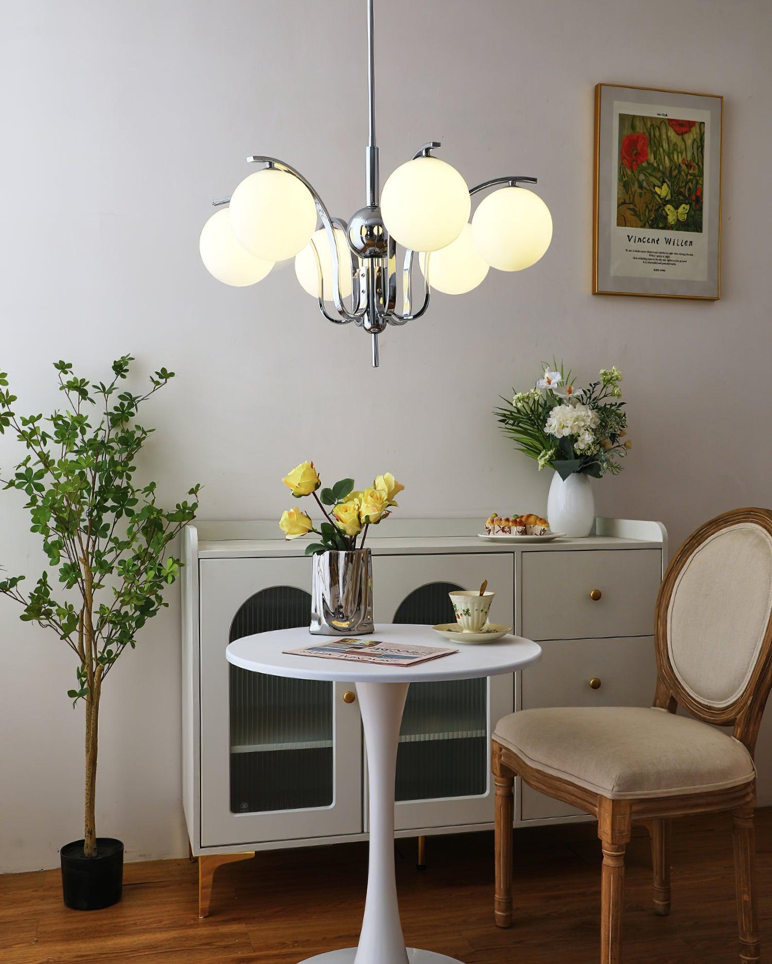 Modo Deco Modern Crystal Chandelier - Elegant Ceiling Light Fixture for Dining Room, Living Room & Bedroom | Perfect for Home Decor & Interior Design
