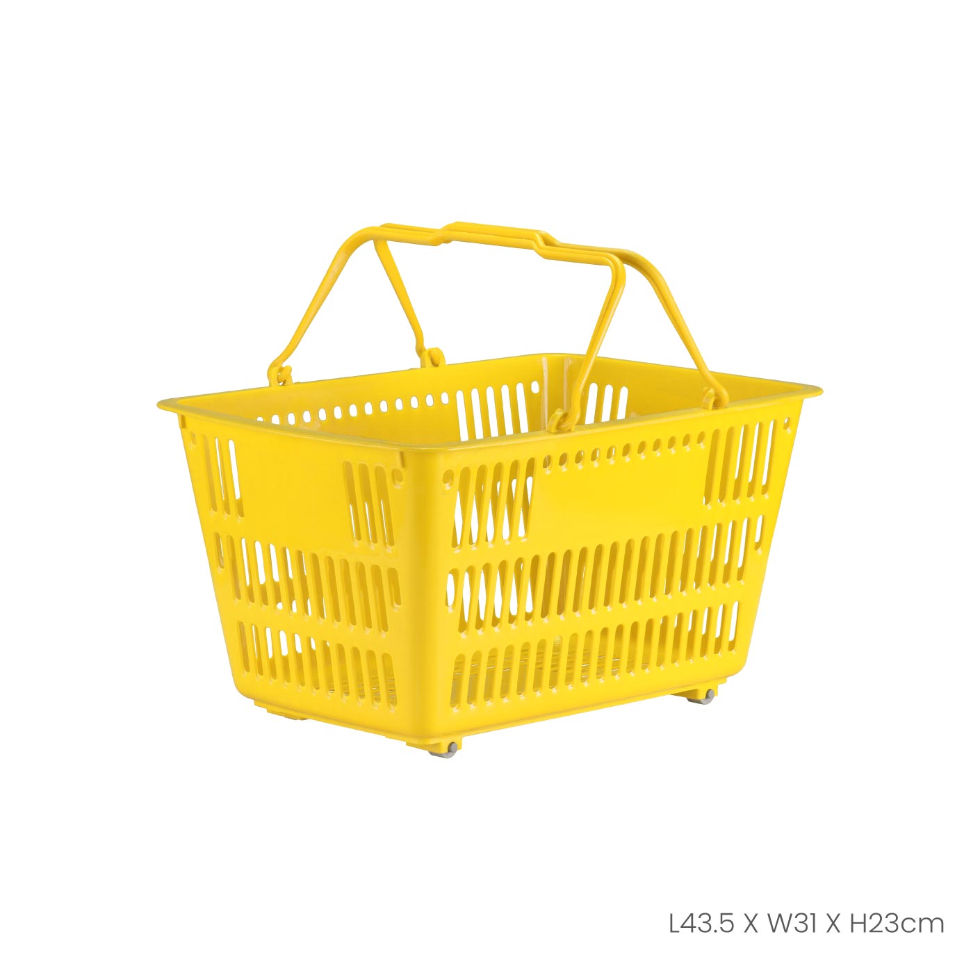Sturdy Shopping Basket with Wheels (1729) - Perfect for Grocery Shopping, Laundry, and Home Organization