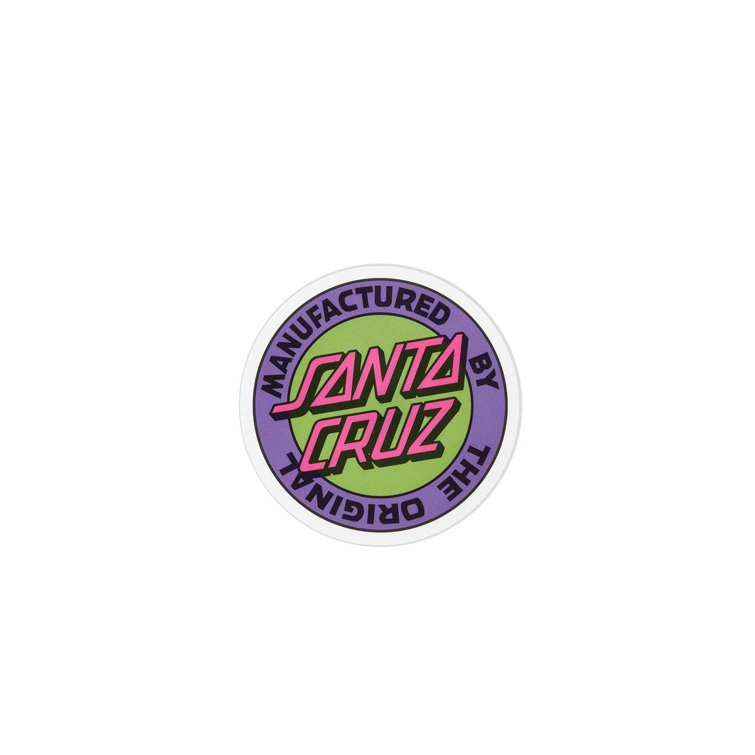Santa Cruz MFG Retro Dot Sticker - Green Vinyl Decal for Skateboards, Laptops & DIY Crafts - Waterproof & Durable Stickers for Outdoor Use