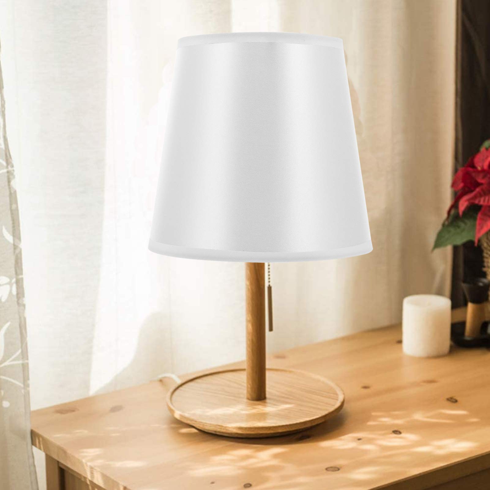Uonlytech Small Barrel Fabric Lampshade - Stylish Cloth Lamp Cover Replacement for Table & Floor Lamps - Perfect for Living Room, Bedroom, and Office Decor