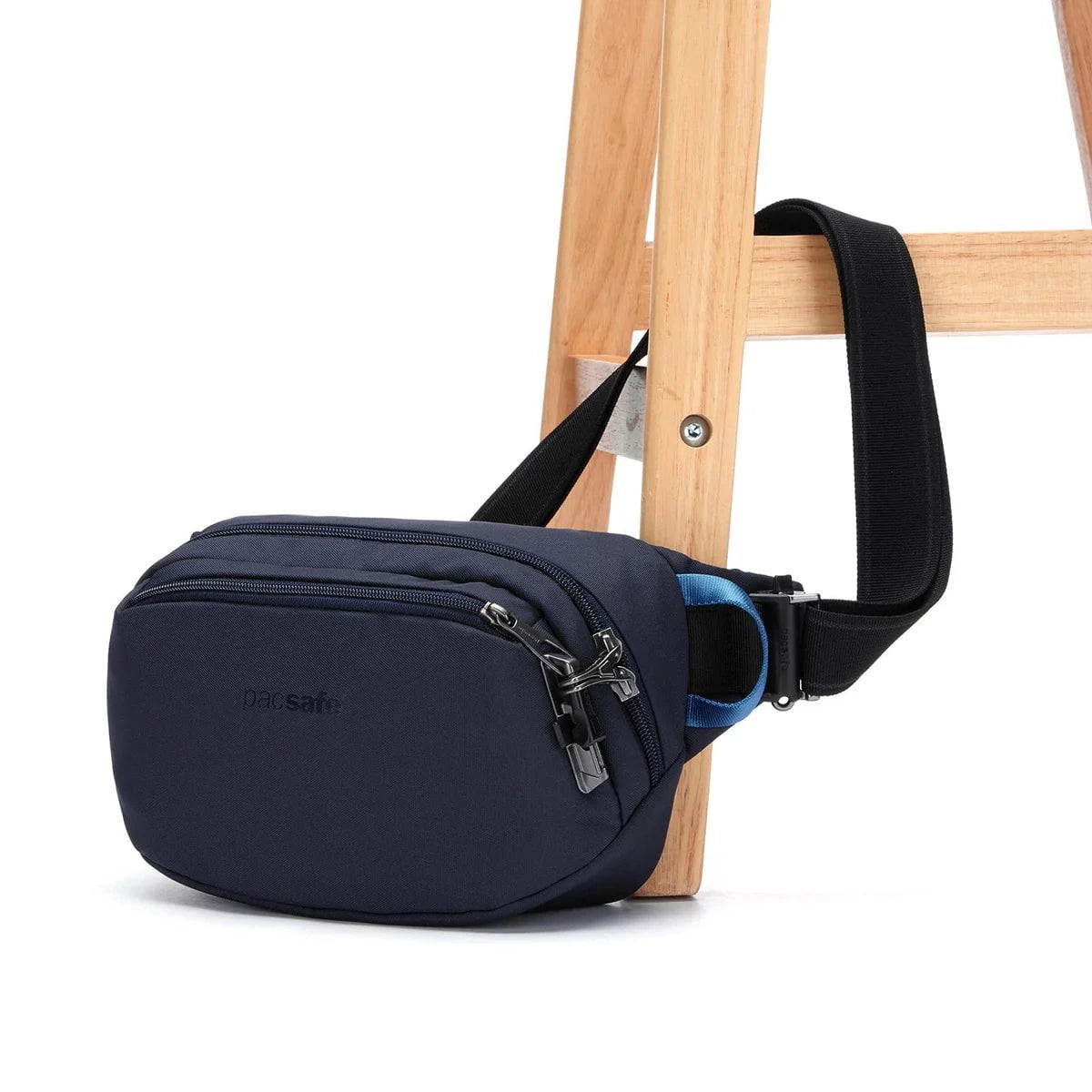 Pacsafe Vibe 100 Anti-Theft RFID Blocking Waist Pack for Travel, Hiking & Daily Use - Secure Crossbody Bag with Cut-Proof Straps for Men & Women