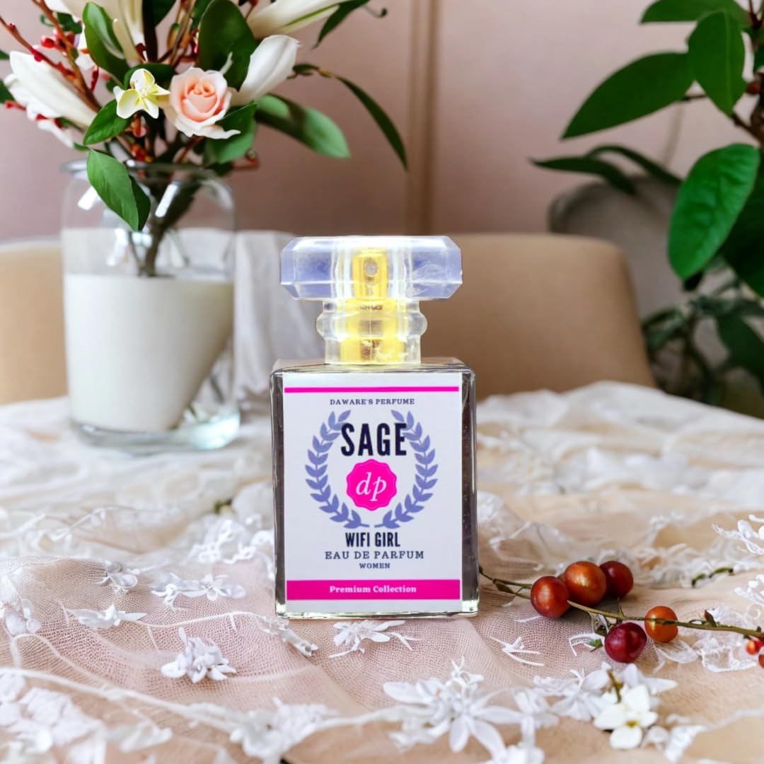 DigiPreneur Wifi Girl Sage Perfume Eau De Parfum for Women - 30ml Floral Fragrance Bottle | Long-Lasting Scent for Daily Wear, Office & Romantic Dates