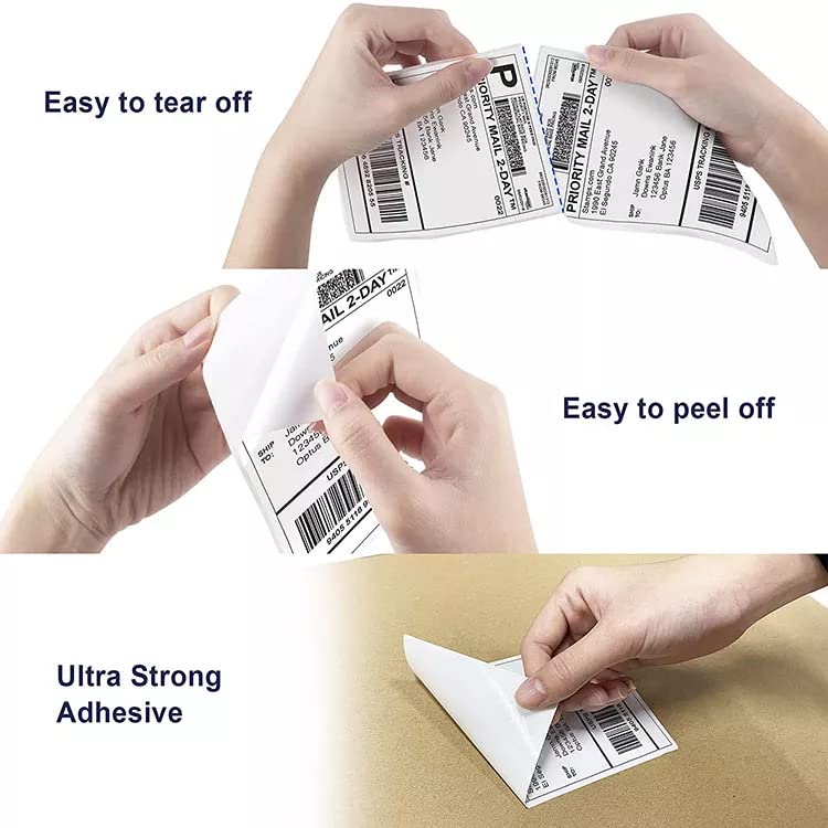 350 Pack 4x6 Inch Direct Thermal Shipping Labels Roll - Self-Adhesive Commercial Grade Printer Labels for USPS, UPS, FedEx - Perfect for E-commerce, Small Business & Home Shipping