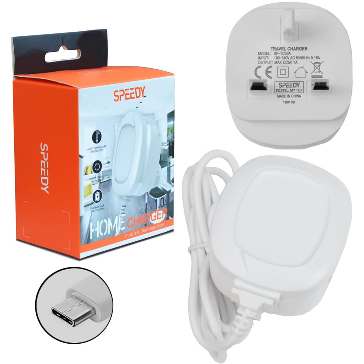 Original OPPO Fast Charger USB Type-C 25W - Compatible with OPPO A16s, A54s, A54, A58 5G, A94, A79 5G, A15, A18, A57, A77, Reno8 Lite - Quick Charge for Home, Office & Travel