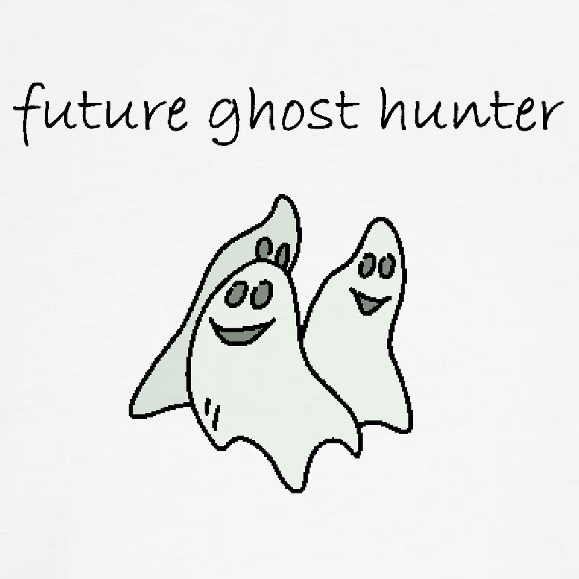 Future Ghost Hunter Maternity T-Shirt for Women - Ruched Side Design for Comfort - Perfect for Pregnancy, Halloween & Paranormal Enthusiasts