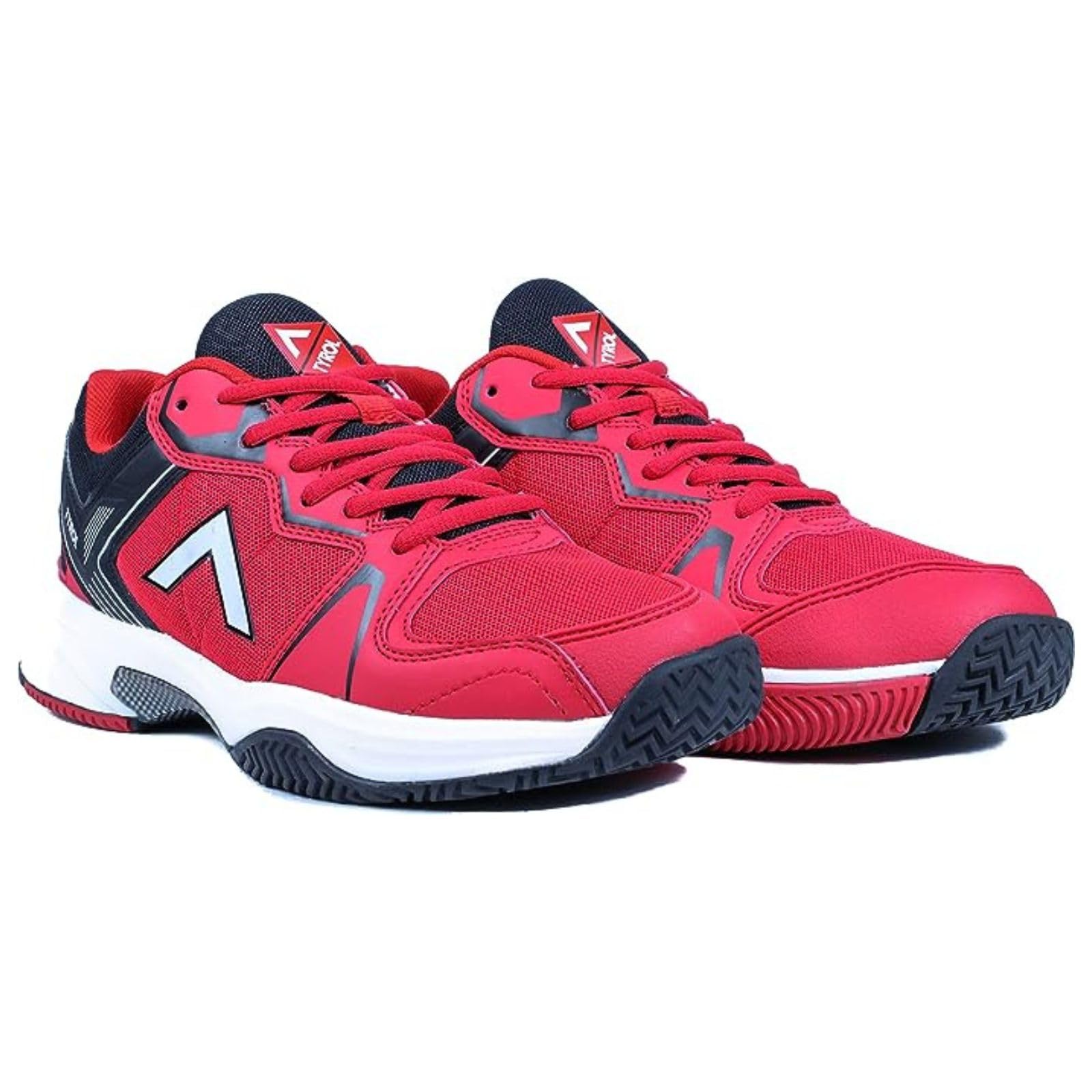 Men's Rally Series Pickleball Shoes - Breathable Court Sneakers for Pickleball & Tennis (Size 10, Red/Black) | Perfect for Indoor & Outdoor Court Sports
