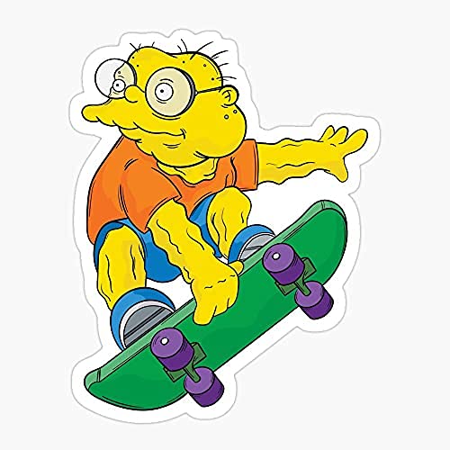 10'' Large Hans Moleman Simpsons Sticker - High-Quality Vinyl Decal for Cars, Trucks, Laptops, Walls & Windows - Perfect for Auto Enthusiasts, Office Decor & Personalizing Devices