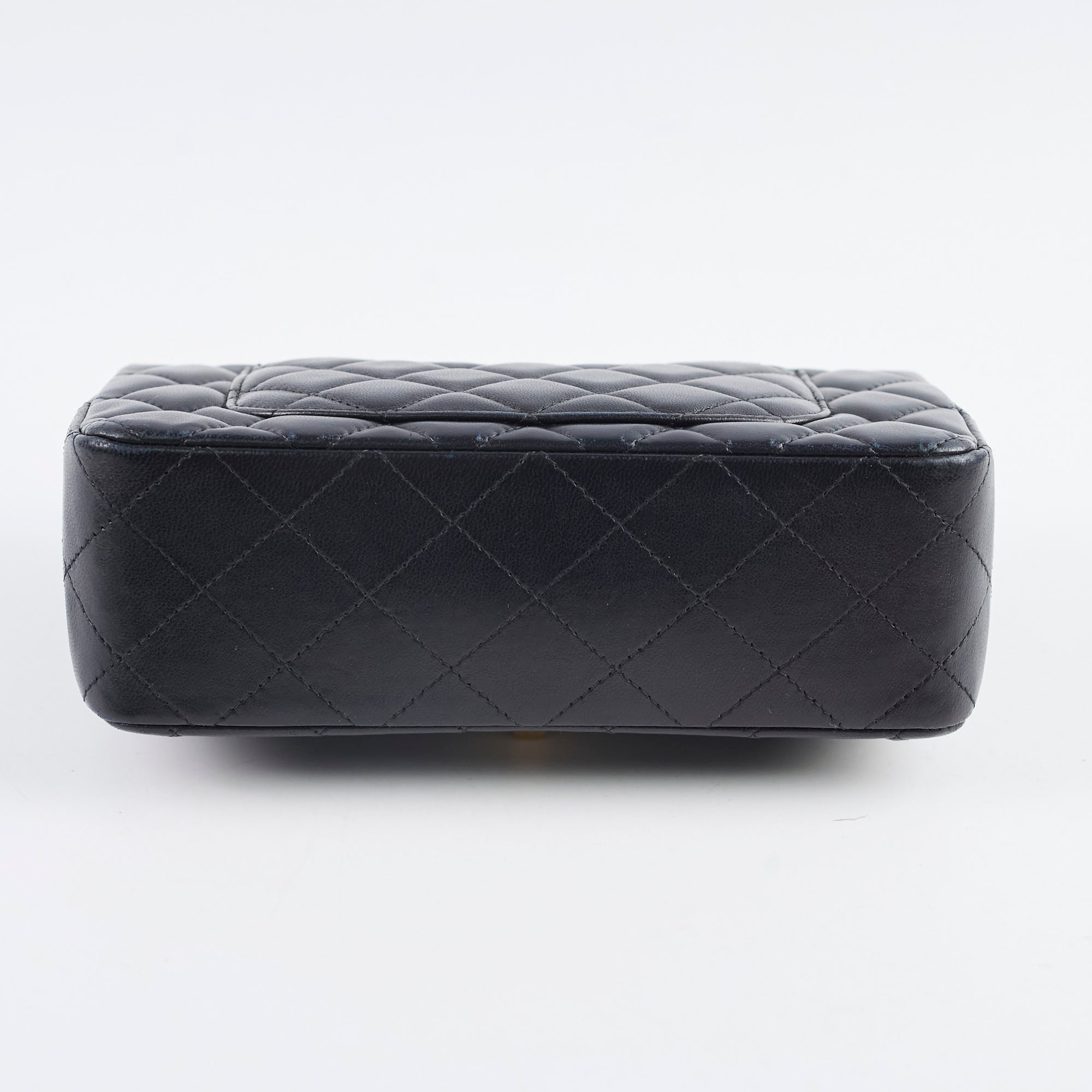 Chanel Mini Rectangle Lambskin Black Leather Flap Bag (23 Series) - Luxury Crossbody Purse for Women, Perfect for Evening Parties & Date Nights